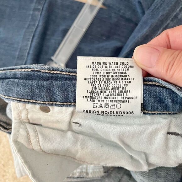 Joe's Socialite Kicker Low Rise Wide Leg Pocket Crop Medium Wash Stretch Jeans - Picture 14 of 14